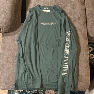Abercrombie & Fitch Teal Long Sleeve Shirt